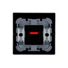 Rocker with legend Heizung with Small Red Calotte for Switch/push button, Single rocker anthracite - Platform 63
