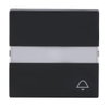 Rocker with legend Symbol "key" with Small Transparent Calotte for Switch/push button, Single rocker anthracite - Platform 63