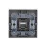 Rocker with legend Symbol "light" with Small Transparent Calotte for Switch/push button, Single rocker grey metallic - Platform 63
