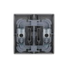 Rocker with legend Symbol "arrows" for Venetian blind, Two-part rocker grey metallic - Platform 63