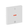 Rocker Characters 0 and 1 with Small Red Calotte for Switch/push button, Single rocker studio white matt - Platform 63