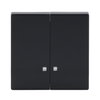 Rocker with Small Transparent Calotte for Switch/push button, Two-part rocker anthracite - Platform 63