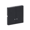Rocker with Small Transparent Calotte for Switch/push button, Two-part rocker anthracite - Platform 63
