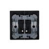 Rocker with Small Transparent Calotte for Switch/push button, Two-part rocker anthracite - Platform 63