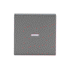 Rocker with Small Transparent Calotte for Switch/push button, Single rocker grey metallic - Platform 63