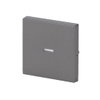 Rocker with Small Transparent Calotte for Switch/push button, Single rocker grey metallic - Platform 63