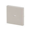 Rocker with Small Transparent Calotte for Switch/push button, Single rocker ivory white - Platform 63
