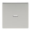 Rocker with Small Transparent Calotte for Switch/push button, Single rocker stainless steel - Pure Stainless Steel