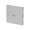 Rocker with Small Transparent Calotte for Switch/push button, Single rocker stainless steel - Pure Stainless Steel