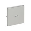 Rocker with Small Transparent Calotte for Switch/push button, Single rocker stainless steel - Pure Stainless Steel