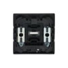 Rocker with Small Transparent Calotte for Switch/push button, Single rocker stainless steel - Pure Stainless Steel