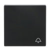 Rocker with legend Symbol "bell" for Switch/push button, Single rocker anthracite - Platform 63