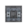 Rocker with legend Symbol "bell" for Switch/push button, Single rocker aluminium silver - Platform 63