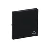 Rocker with legend Symbol "bell" for Switch/push button, Single rocker black matt - Platform 63