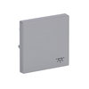 Rocker with legend Symbol "light" for Switch/push button, Single rocker aluminium silver - Platform 63