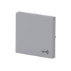 Rocker with legend Symbol "key" for Switch/push button, Single rocker aluminium silver - Platform 63
