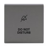 Rocker DND for Switch/push button, Single rocker grey metallic - Platform 63