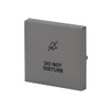 Rocker DND for Switch/push button, Single rocker grey metallic - Platform 63