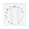Cover plate with legend 0 ... 15 Min for Time switch, Turning handle studio white - Platform 63