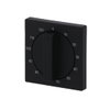 Cover plate with legend 0 ... 120 Min for Time switch, Turning handle black matt - Platform 63