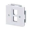 Cover plate Keystone 2 gang studio white - Platform 63