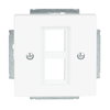 Cover plate Keystone 2 gang studio white matt - Platform 63