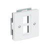 Cover plate Keystone 2 gang studio white matt - Platform 63