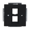 Cover plate Keystone 2 gang black matt - Platform 63