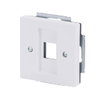 Cover plate Keystone 1 gang studio white matt - Platform 63