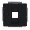 Cover plate Keystone 1 gang black matt - Platform 63
