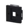 Cover plate Keystone 1 gang black matt - Platform 63