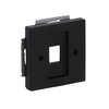 Cover plate Keystone 1 gang black matt - Platform 63