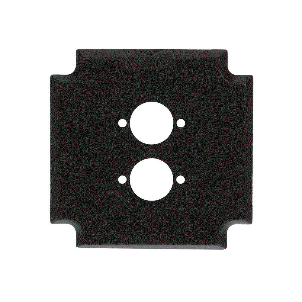 Socket Fixing Plate for Diode jacks 2 gang anthracite