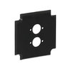Socket Fixing Plate for Diode jacks 2 gang anthracite