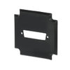 Socket Fixing Plate for D-sub-miniature 1 gang anthracite