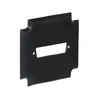 Socket Fixing Plate for D-sub-miniature 1 gang anthracite