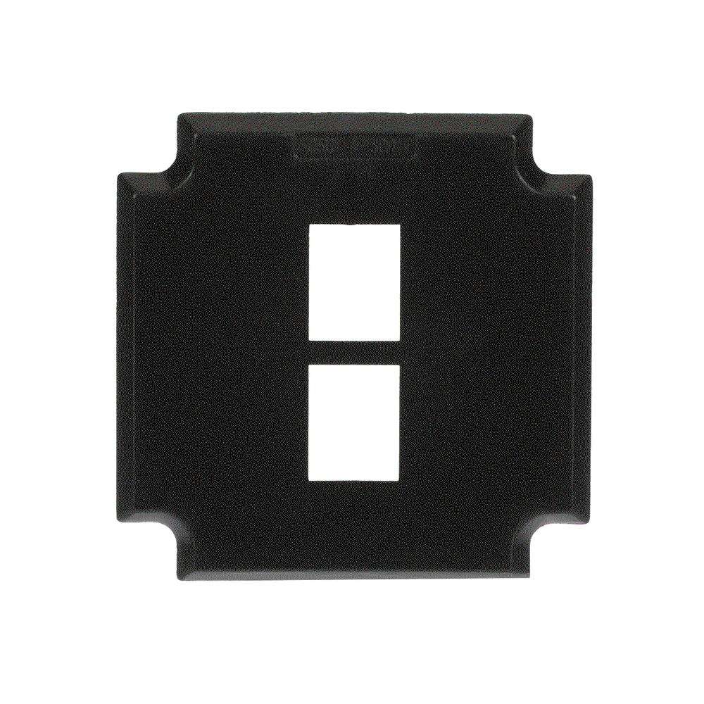 Socket Fixing Plate for Keystone 2 gang anthracite
