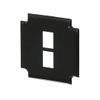 Socket Fixing Plate for Keystone 2 gang anthracite