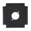 Socket Fixing Plate for XLR 1 gang anthracite