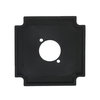 Socket Fixing Plate for XLR 1 gang anthracite