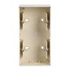 Mounting Box 2-gang ivory white - future linear