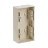 Mounting Box 2-gang ivory white - future linear
