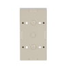 Mounting Box 2-gang ivory white - future linear