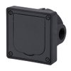 Mounting Box 1-gang grey