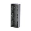 Mounting Box 3-gang aluminium silver - future linear