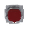 Busch-Protector® SCHUKO® socket insert with Neon lamp /Red with screw terminals studio white - Platform 63