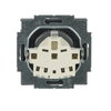 SCHUKO® Socket insert with labelling field with label space stainless steel - Pure Stainless Steel