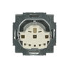 SCHUKO® Socket insert with labelling field with label space grey metallic - Platform 63
