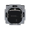 SCHUKO® socket insert Safety Shutter with LED Control light /Green black matt - Platform 63