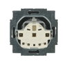 SCHUKO® Socket insert with labelling field Safety Shutter with label space stainless steel - Pure Stainless Steel